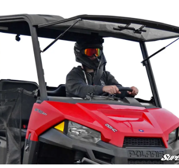 Polaris Ranger Midsize Scratch Resistant Flip Windshield